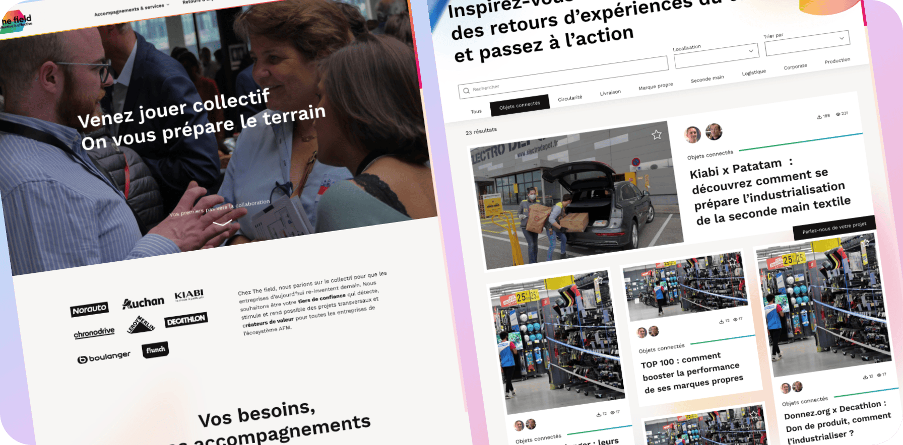 Site Thefield image de couverture